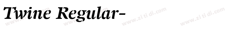Twine Regular字体转换